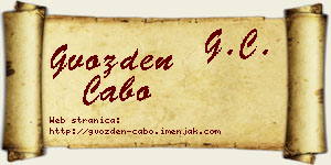 Gvozden Cabo vizit kartica